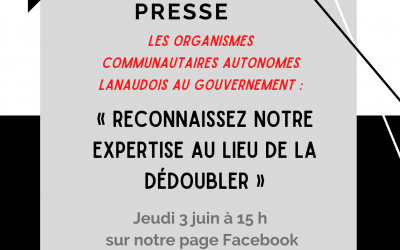 Les organismes communautaires autonomes lanaudois au gouvernement : « Reconnaissez notre expertise au lieu de la dédoubler »