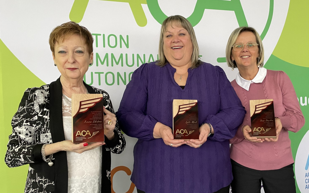 La TROCL reconnaît trois nouvelles ambassadrices communautaires autonomes dans le cadre de la Semaine nationale de l&rsquo;ACA.