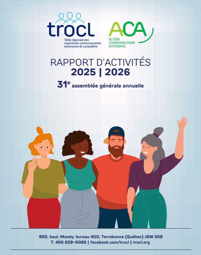 Couverture du rapport d'activités 21-22 de la TROCL